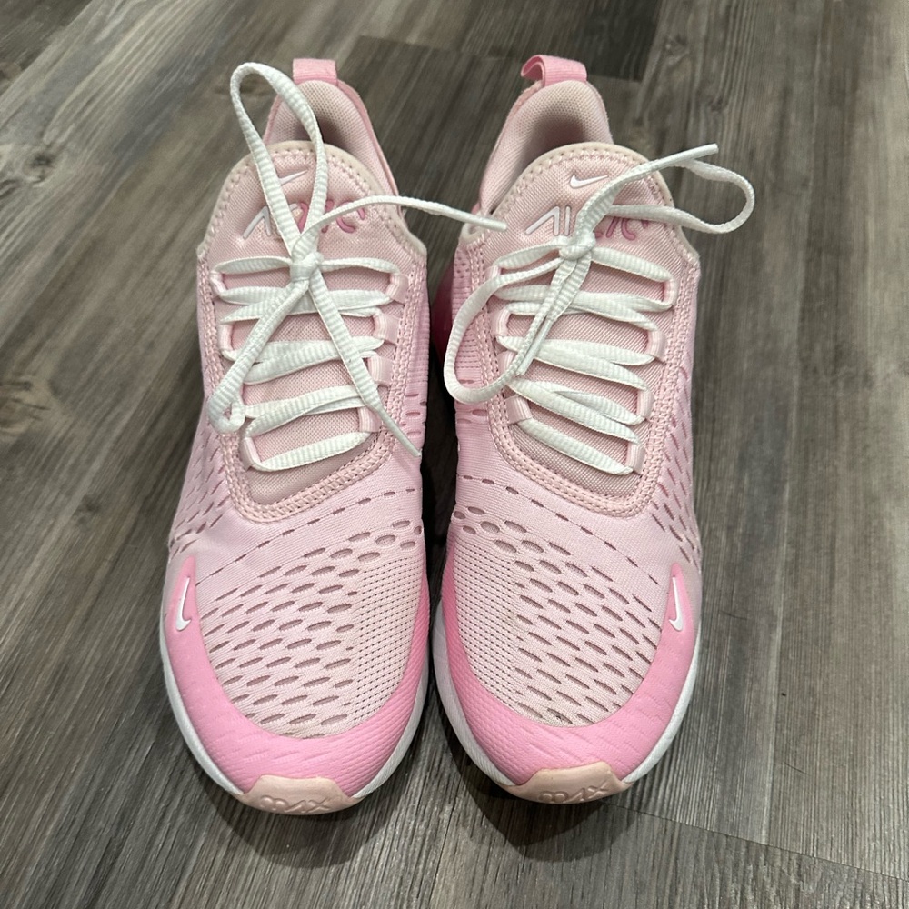 Nike girls Air Max Lightweight Pink Running Sneakers Size 7Y